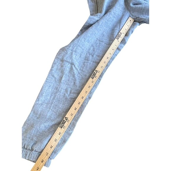 ATHLETA Women's Size 8 Chambray Cabo 100% Linen Jogger Pants Drawstring Waist - Picture 7 of 10